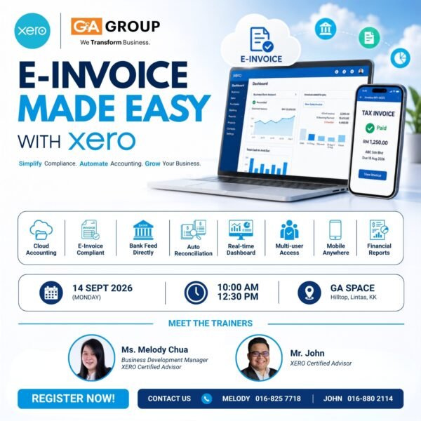 Home E-Invoice Made Easy with XERO (14 Sep 2026)